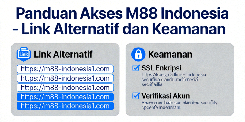 Panduan Akses M88 Indonesia - Link Alternatif dan Keamanan